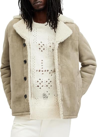 AllSaints Men's Paulson Leather Coat